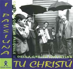 Cover picture, showing the two singers, Pantaleo Stomeo and Salvatore Russo, accompanied by Raffaele de Santis (piano accordion).