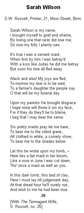 Text of Sarah Wilson: Samuel W Russell, no.25