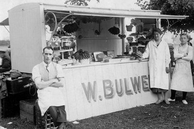 Bulwer's stall at a village fair, photo courtesy Chris Holderness