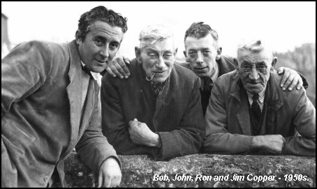 Bob, John, Ron and Jim Copper  - 1950s