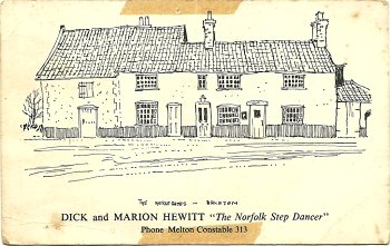 Postcard of Briston Three Horseshoes pub
