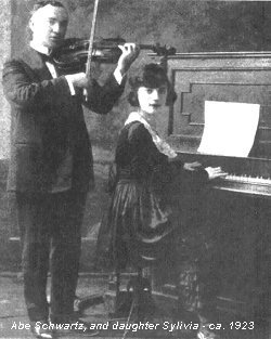 Abe Schwartz and daughter Sylivia, c.1923
