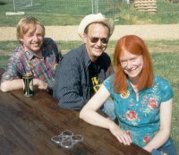 Keith with Ken and Peta at the 2001 ECMW, Stowmarket. Photo courtesy Peta Webb