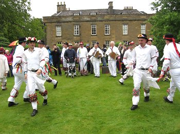Reg, playing together with Jamie Wheeler, and Francis Shergold (in parka), Bampton, 28 May 2007