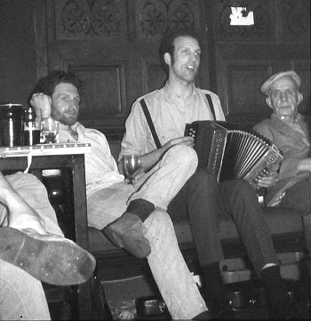 Percy Webb, with Tony Hall on his left.