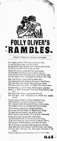 William Pratt No.233 (Polly Oliver's Rambles)
From the Roy Palmer Archive.
