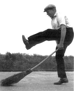 Arthur Randell performing the broom dance, from 'Sixty Years A Fenman'.