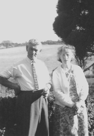 Bill and Veronica at  Birch Hall Farm, 1967.