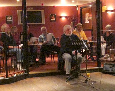 Recording with friends at the Little Vic, Stroud, 2011.