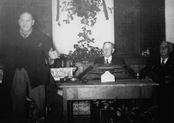 Bob Youngman, Billy Cooper and Jack Bunn at Warham, near Wells